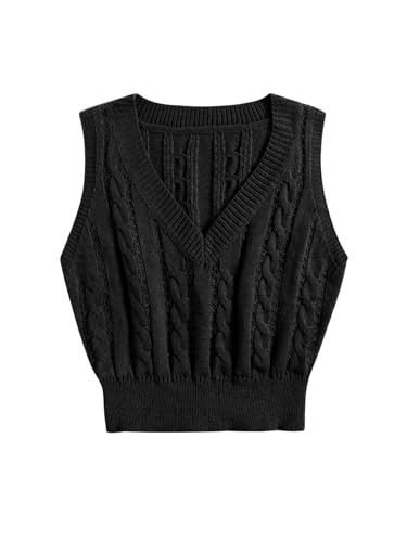 エパ epa ケーブルニットベスト 黒 トップス Cable knit vest ケーブルニットベスト｜OUTLET / アウトレット
